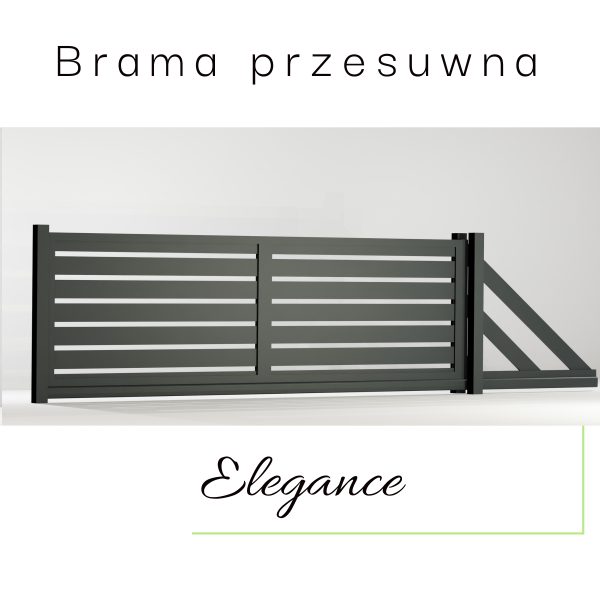 Brama ogrodzeniowa przesuwna ELEGANCE