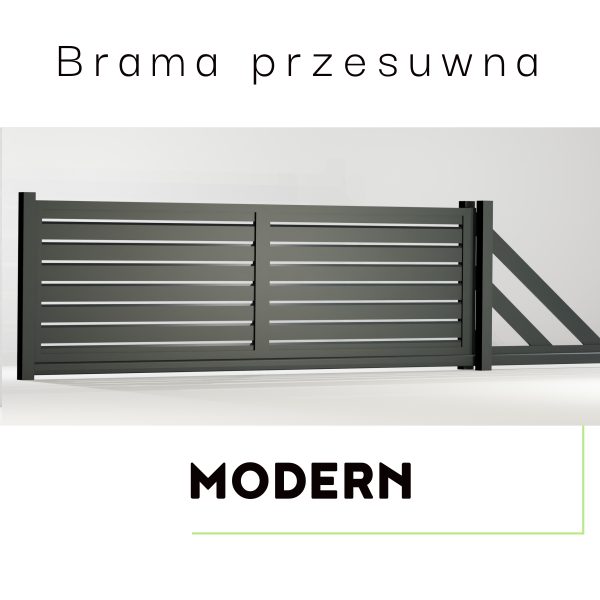 Brama ogrodzeniowa przesuwna MODERN