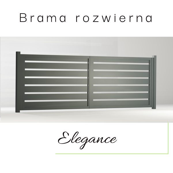 Brama ogrodzeniowa rozwierna ELEGANCE