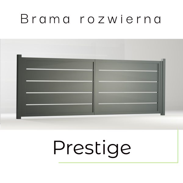 Brama ogrodzeniowa rozwierna PRESTIGE