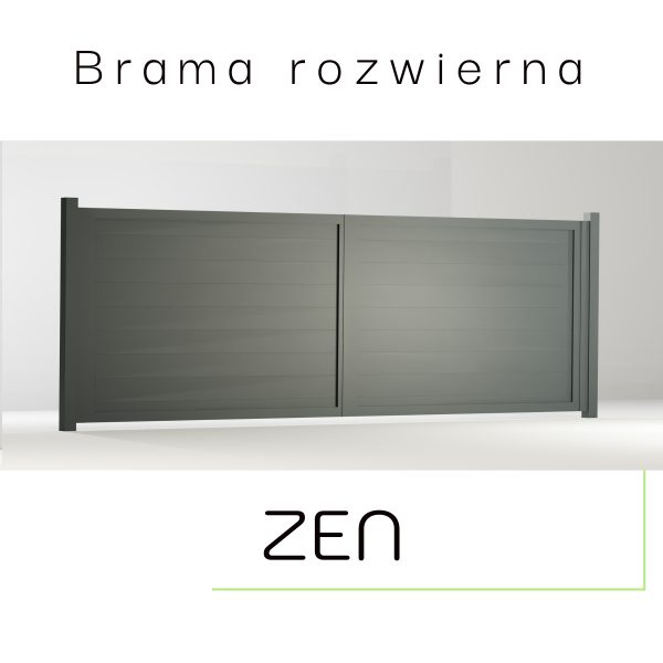 Brama ogrodzeniowa rozwierna ZEN