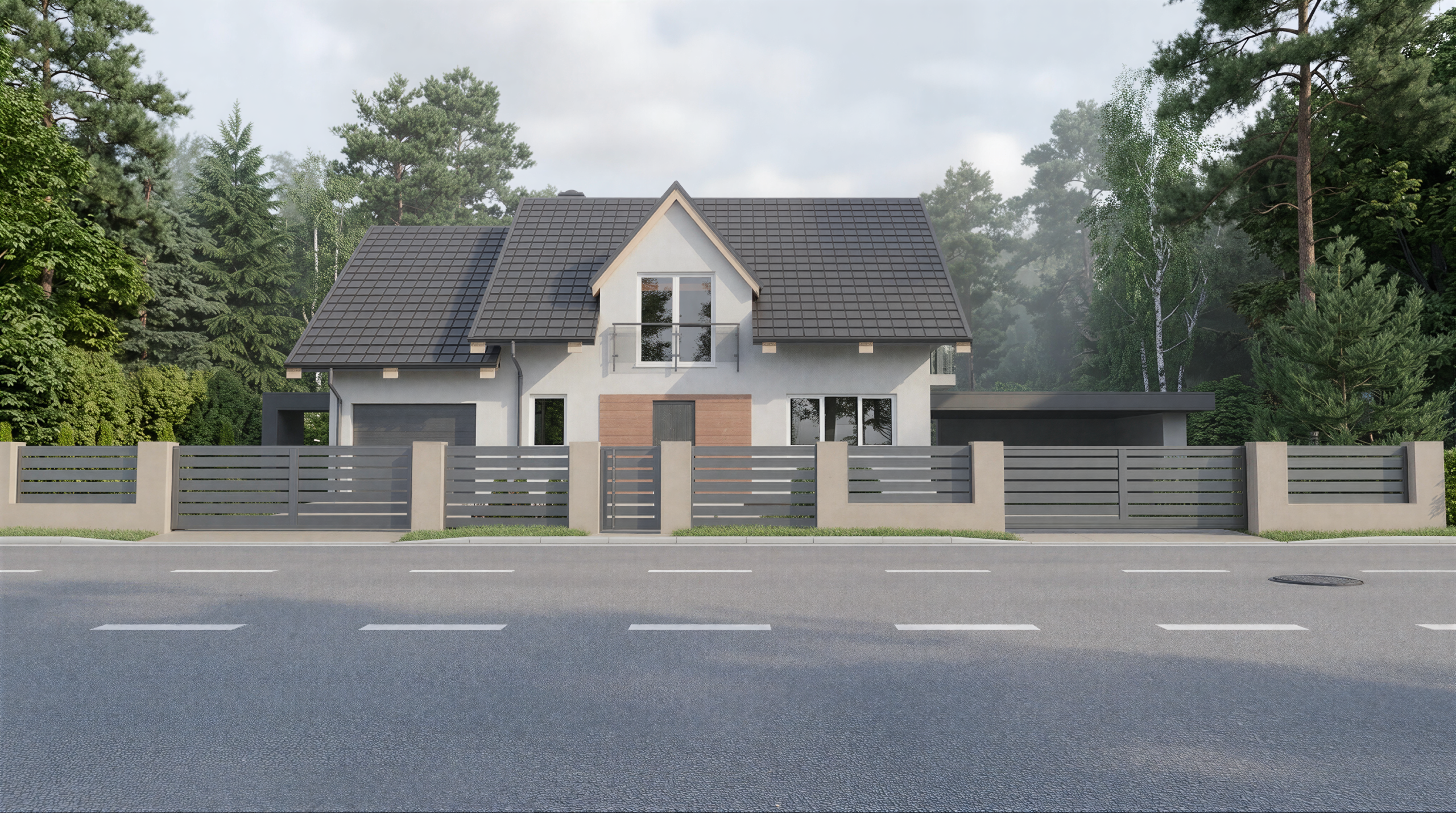 Brama ogrodzeniowa przesuwna ELEGANCE - obrazek 4