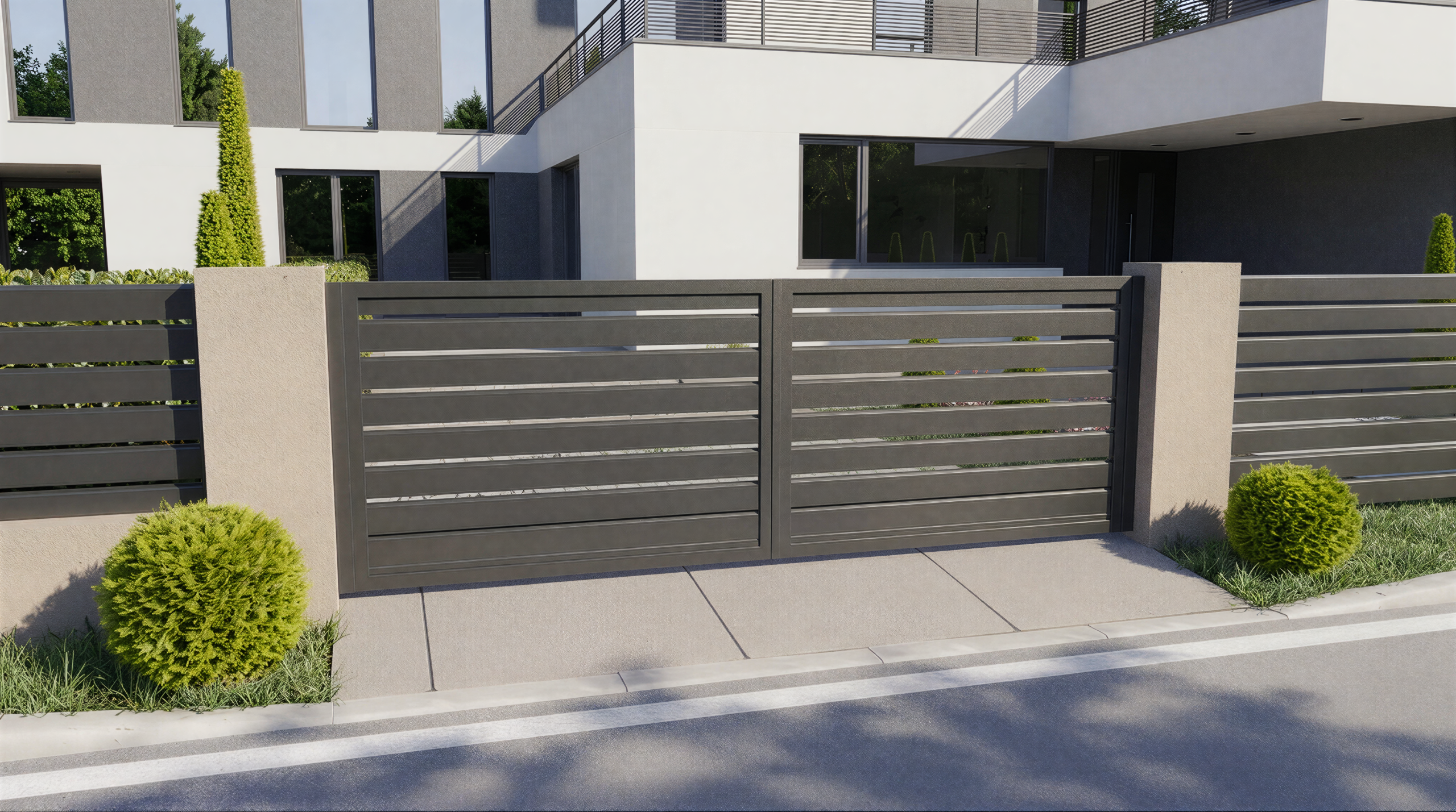 Brama ogrodzeniowa rozwierna MODERN - obrazek 3