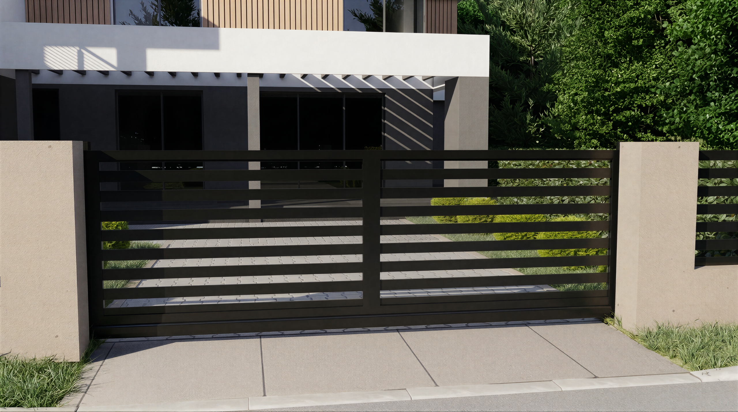 Brama ogrodzeniowa przesuwna NATURE - obrazek 3